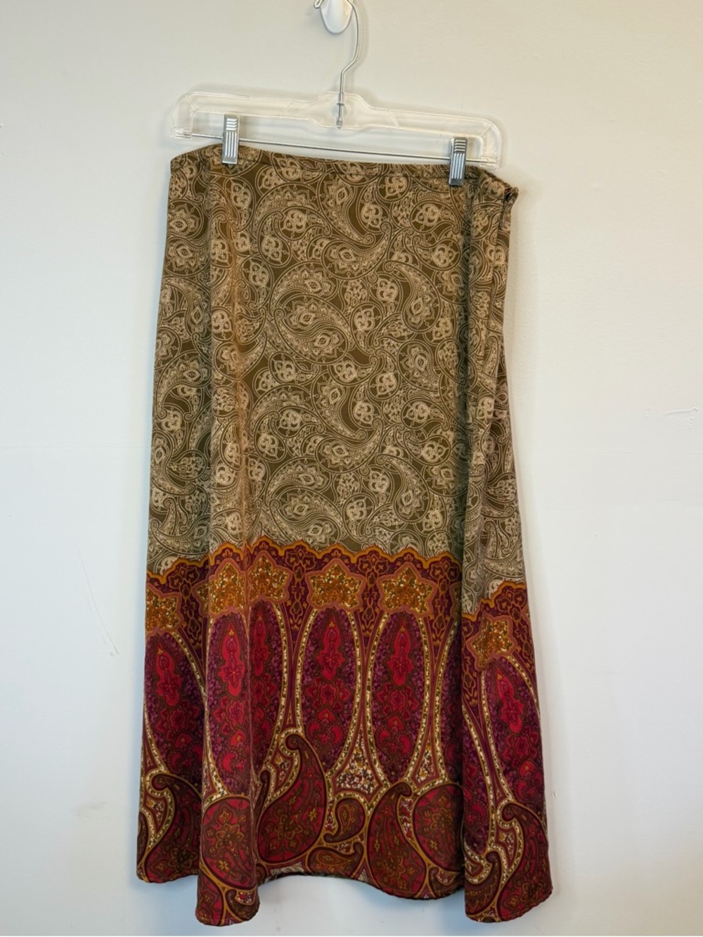 Croft & Barrow Paisley Midi Skirt | Size 12